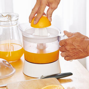 orange juice (squeeze it), oil, salt, mustard, ground pepper, honey