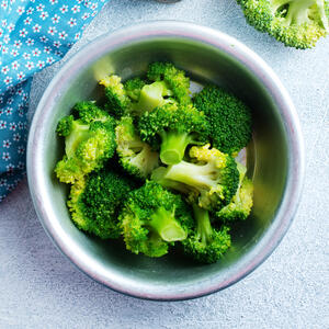 Divide broccoli into florets
