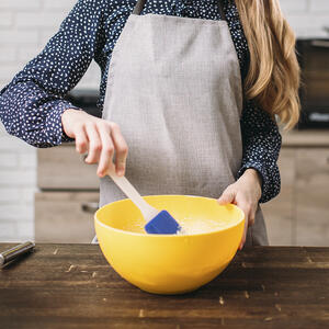 Mix gently with a spatula