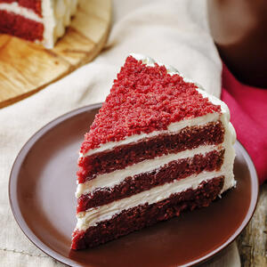 The red velvet cake is ready!
