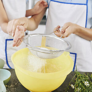 Sift the flour