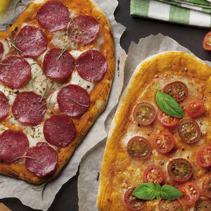 Heart shaped pizza is ready!