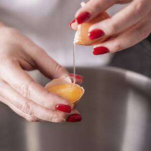 Separate the egg whites from the yolks