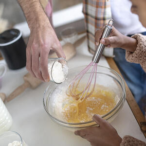 All the ingredients should form a thick batter