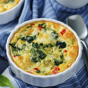 Omlette in a cup is ready!