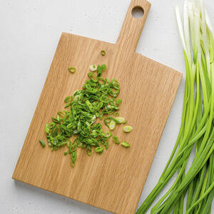 Chop the scallions