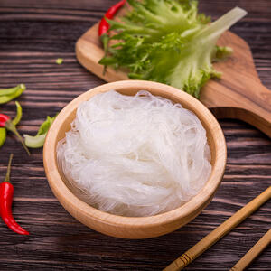 Rehydrate rice noodles
