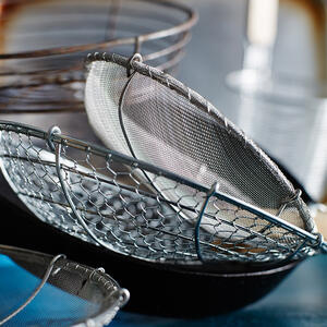 Run the mixture through the sieve