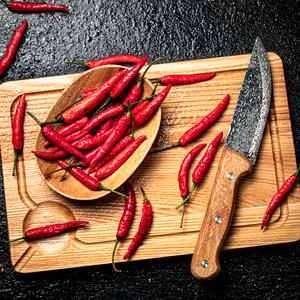 сut the chili pepper