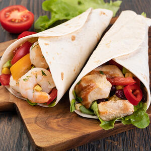 roll up and serve burrito