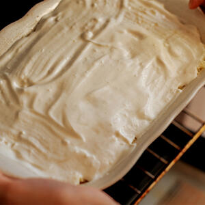 pour with whipped cream