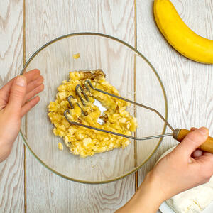 mash the banana