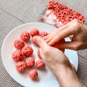 shape the meatballs
