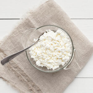 mix the cottage cheese with 