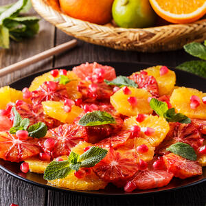 decorate the fruit salad