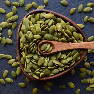 sprinkle with pumpkin seeds
