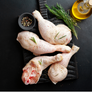 Take the chicken leg and season it with salt and pepper and let it marinate for 15 minutes