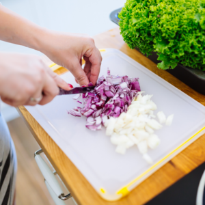 finely chop the onion