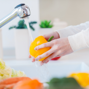  Wash the vegetables