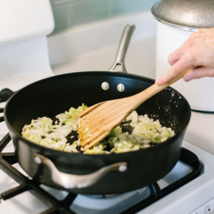 Saute the onion for 2-3 minutes