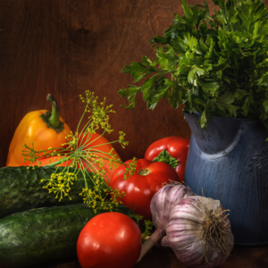 Clean and wash the vegetables.