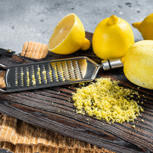 grated lemon peel