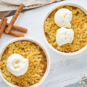 Add your favorite ice cream on top.