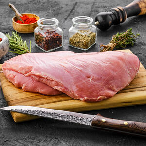 cut the turkey fillet