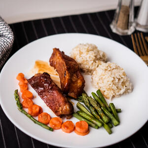 - Put it on a plate.