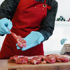 Separate the lamb meat