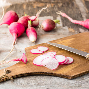 cut the radishes