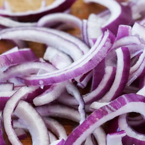 Slice and fry the onion