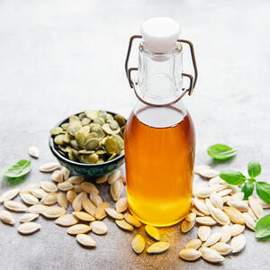 add the pumpkin seed oil