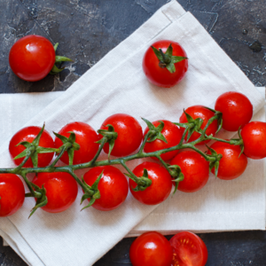 diced cherry tomatoes.