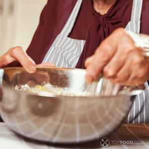 Carefully add flour, soda, salt and spices. Gently fold in banana puree and chocolate.