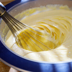 knead the dough with a mixer