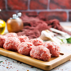 form the ball from the meat