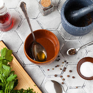 make the salad dressing