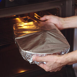 cover with a foil