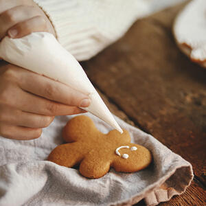 decorate the cookies