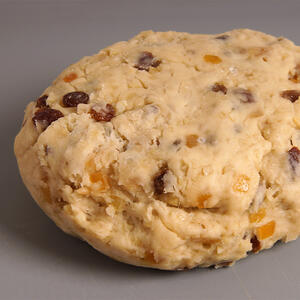 add the marzipan to the dough