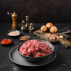 ground beef in a bowl