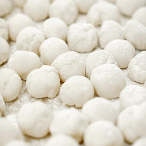 make the balls from the dough