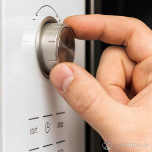 Add the mushroom caps into the microwave