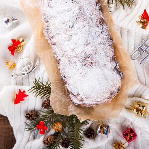 sprinkle with powdered sugar