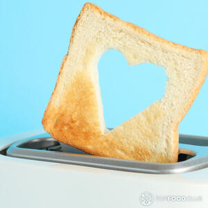 Cut a hole inside the toast