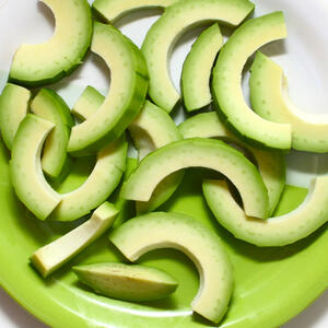 Cut the avocado