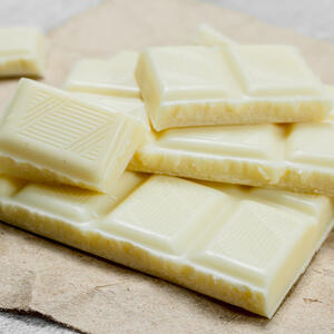cut the white chocolate