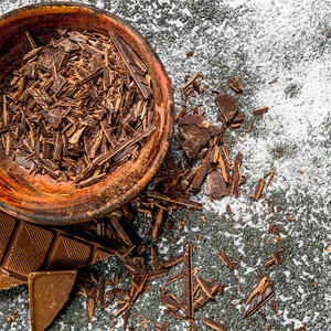 add the garted chocolate