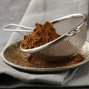 mix the cocoa powder